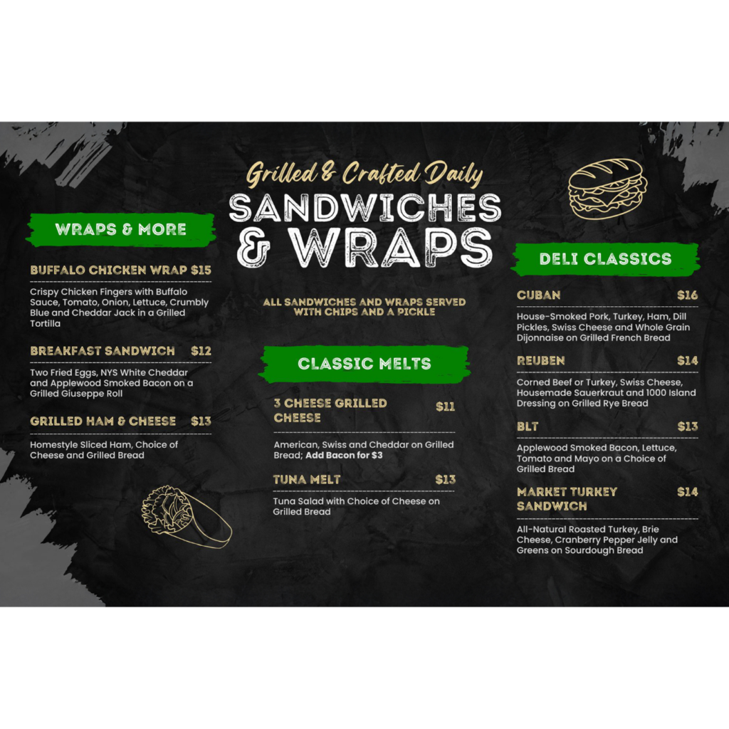 Restaurant Menu Example